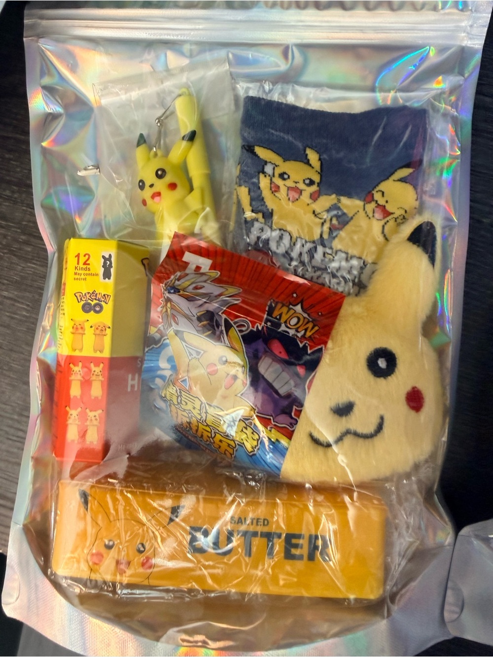 Pokemon Pikachu Yellow and Navy Kids Accessories Gift Set